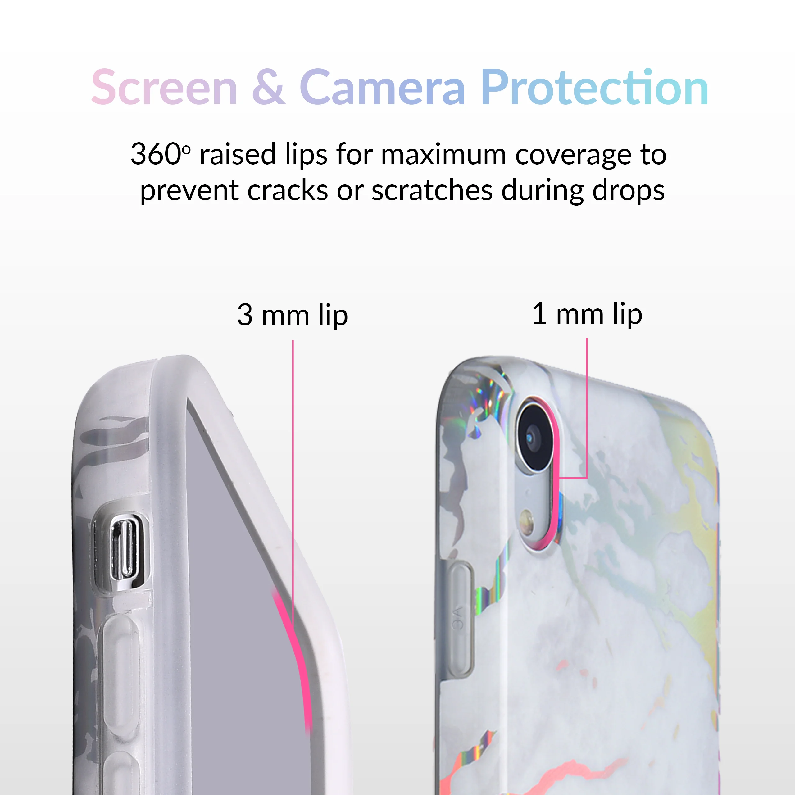 Holo White Marble iPhone Case - Image 50