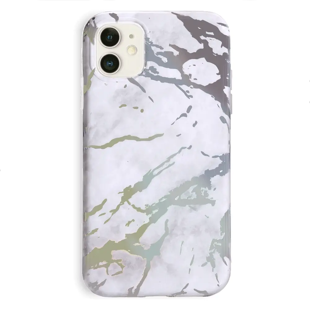 Holo White Marble iPhone Case - Image 54