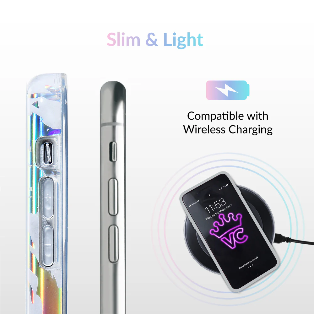 Holo White Marble iPhone Case - Image 58