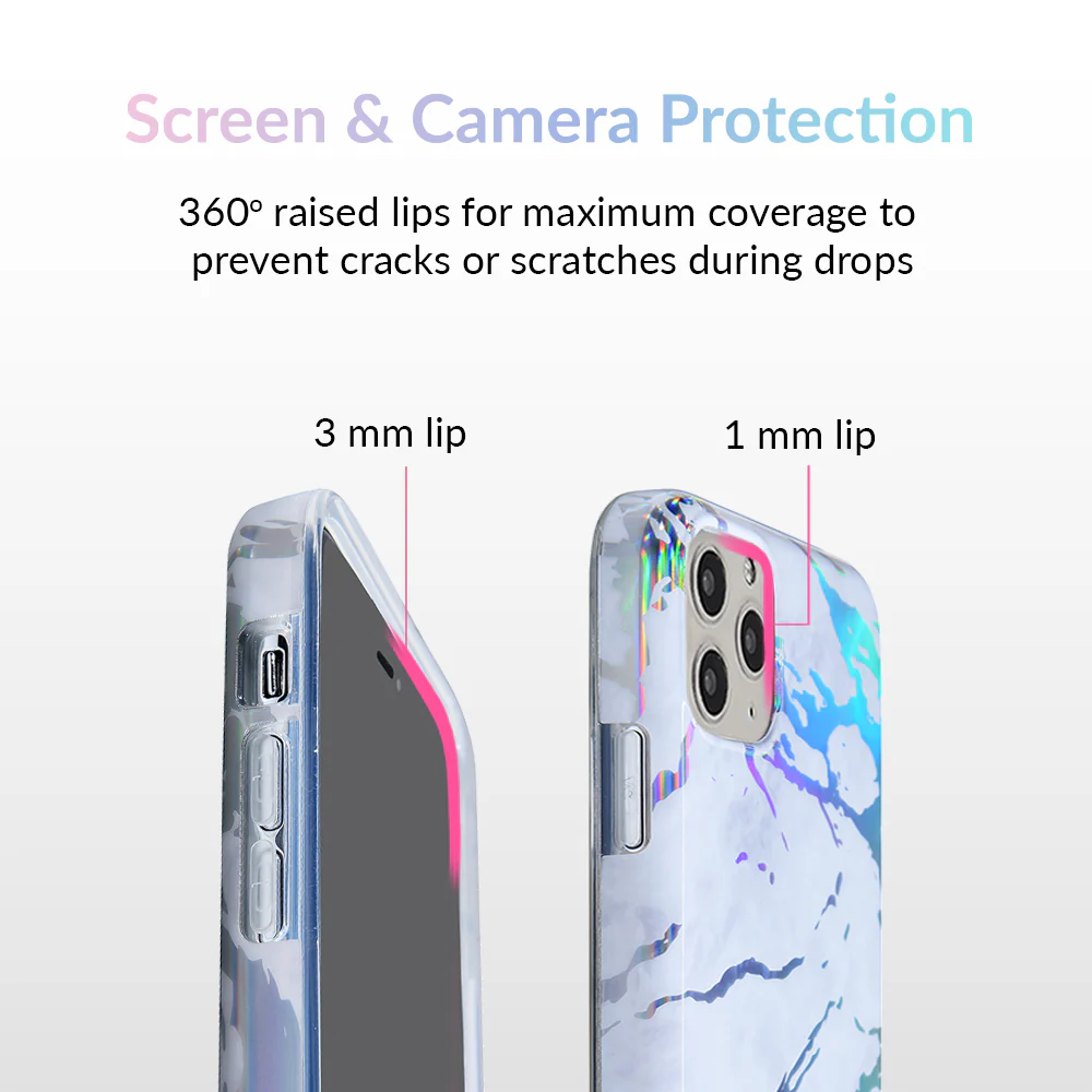 Holo White Marble iPhone Case - Image 65