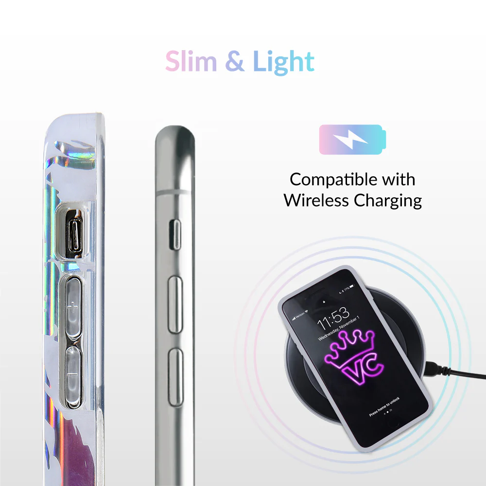 Holo White Marble iPhone Case - Image 68