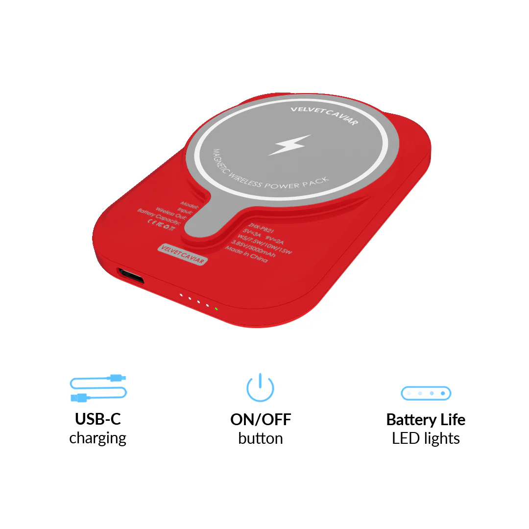 Hot Girl Red MagSafe Battery Power Pack - Image 5