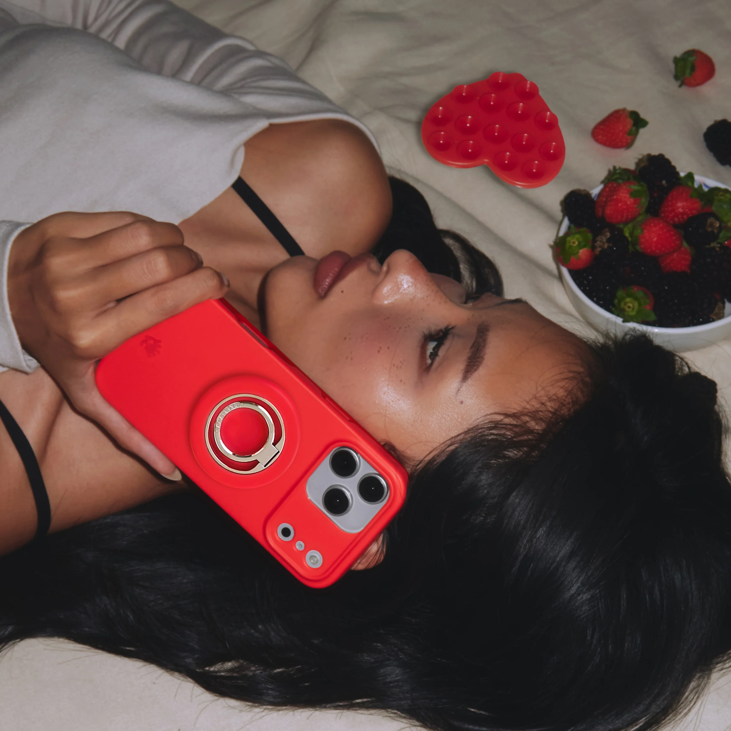 Hot Girl Red MagSafe Grip Ring - Image 2