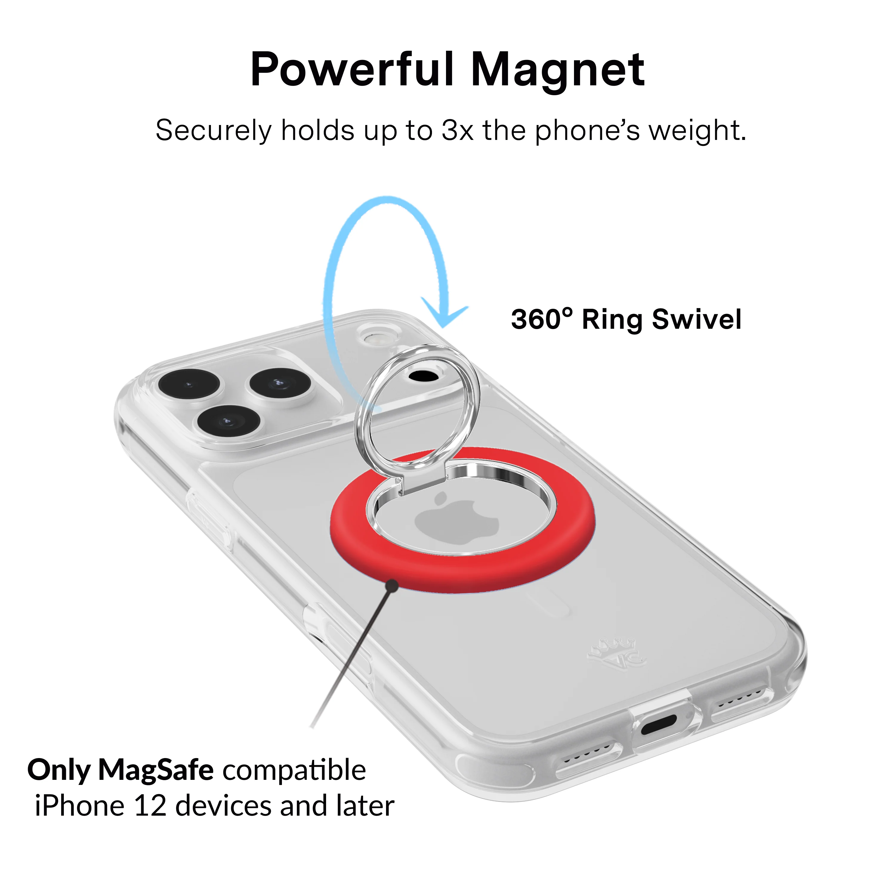 Hot Girl Red MagSafe Grip Ring - Image 3