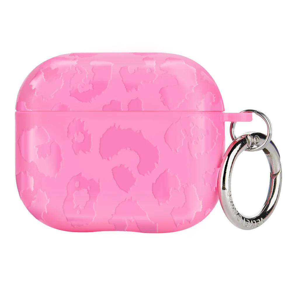 Hot Pink Leopard AirPod Case - Image 11