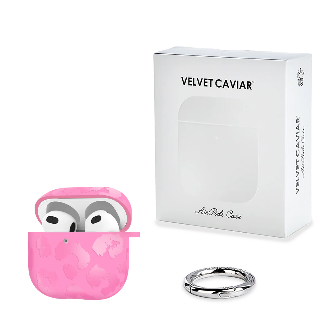 Hot Pink Leopard AirPod Case - Image 20