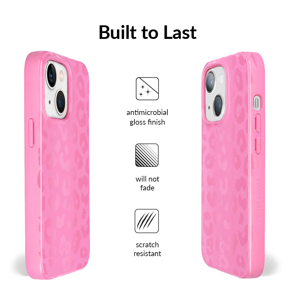Hot Pink Leopard iPhone Case - Image 41