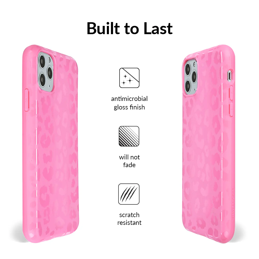 Hot Pink Leopard iPhone Case - Image 59