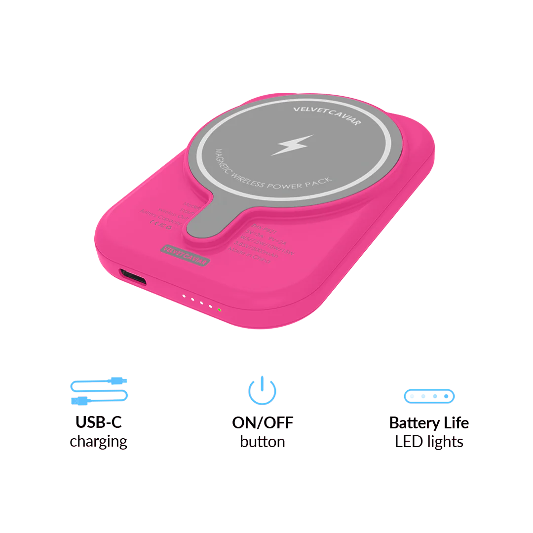 Even Hotter Pink Leopard MagSafe Battery Power Pack - Image 6