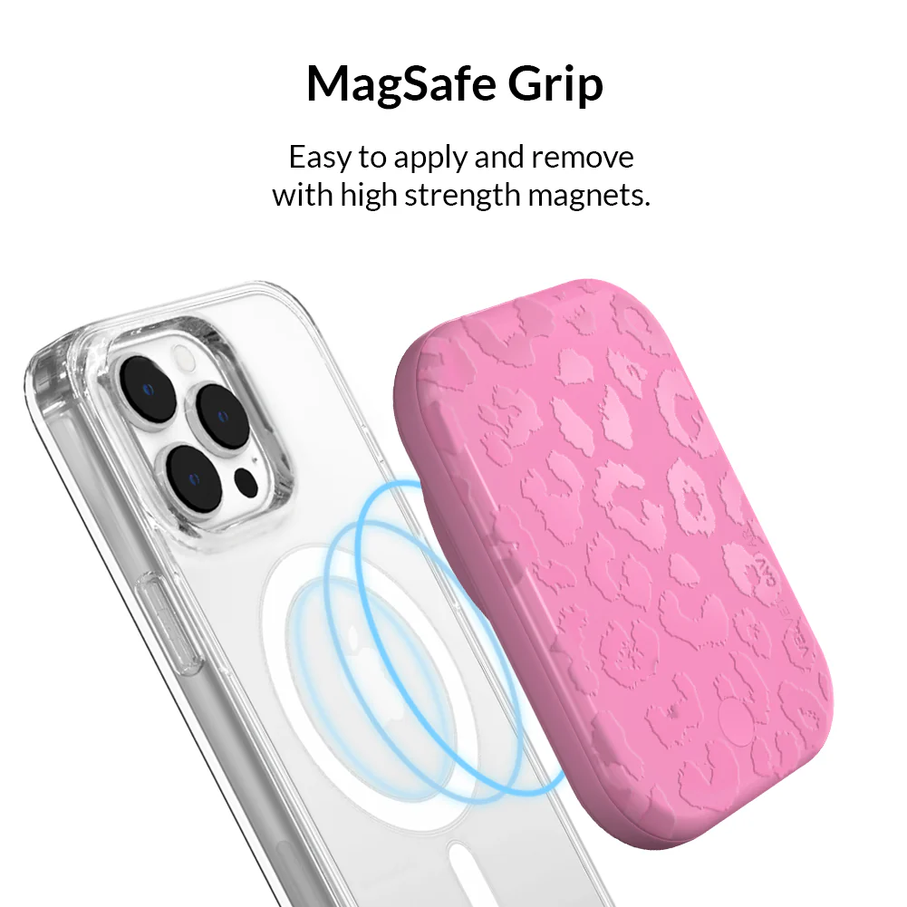 Hot Pink Leopard MagSafe Battery Power Pack - Image 4