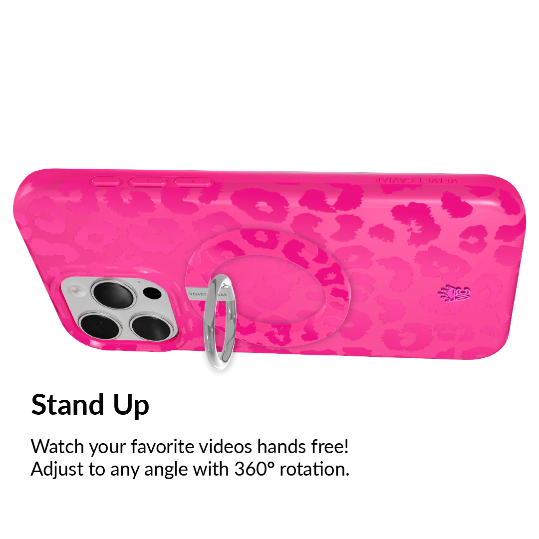 Even Hotter Pink Leopard MagSafe Grip Ring - Image 3
