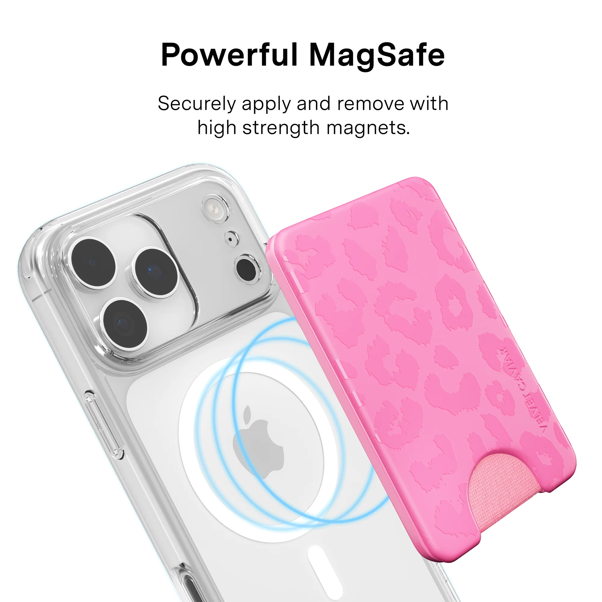 Hot Pink Leopard MagSafe Wallet - Image 3