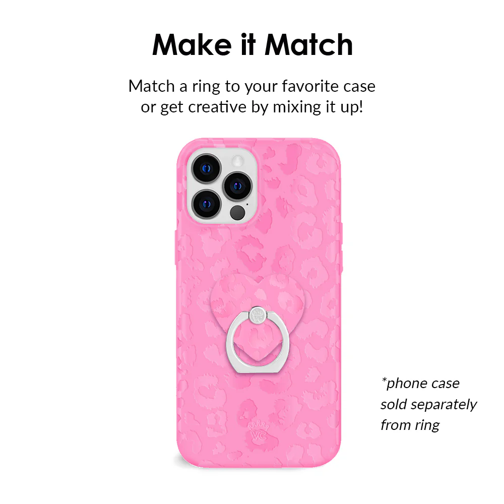 Hot Pink Leopard Phone Ring - Image 3