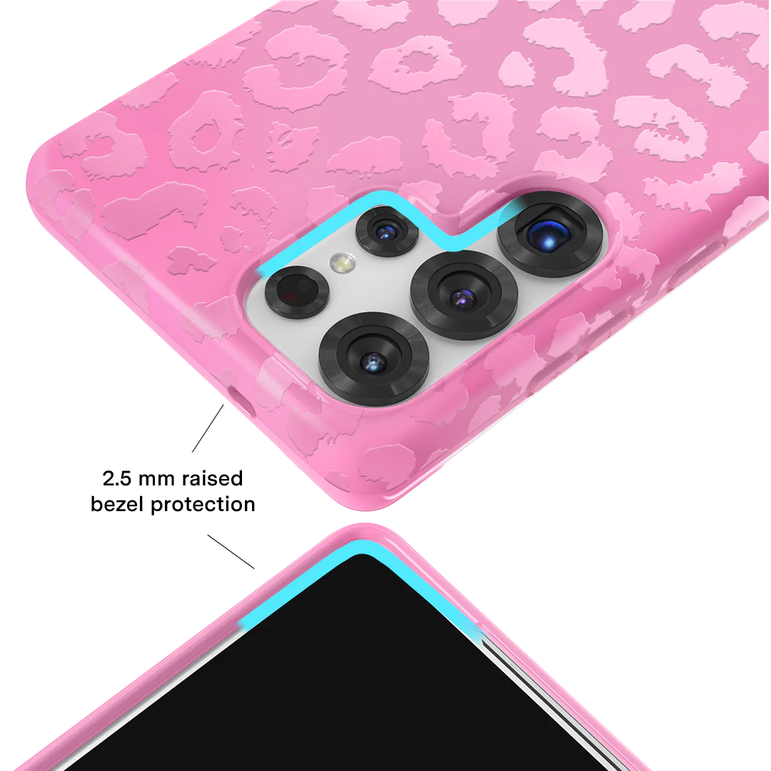 Hot Pink Leopard Samsung Case - Image 100