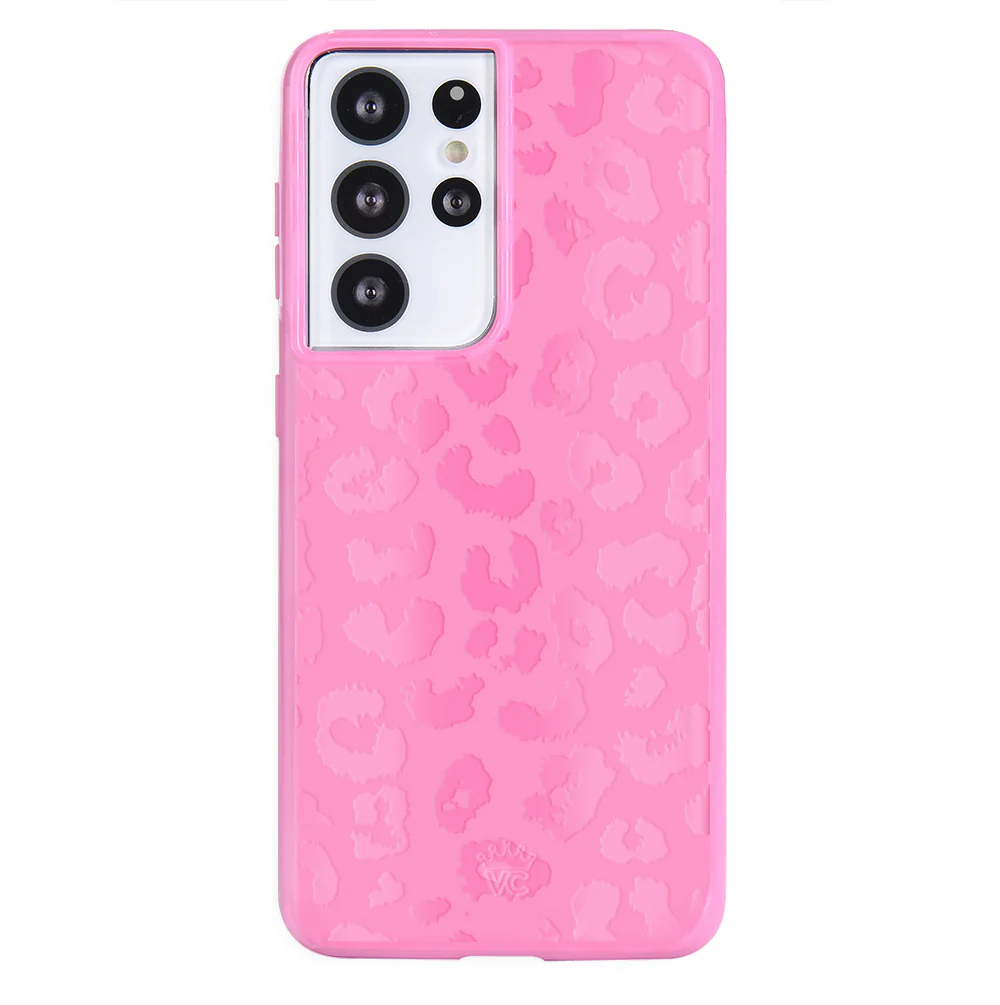 Hot Pink Leopard Samsung Case - Image 44