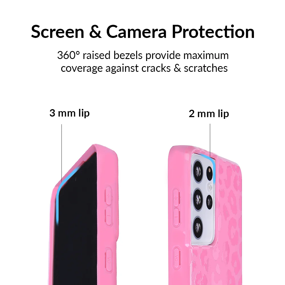 Hot Pink Leopard Samsung Case - Image 47