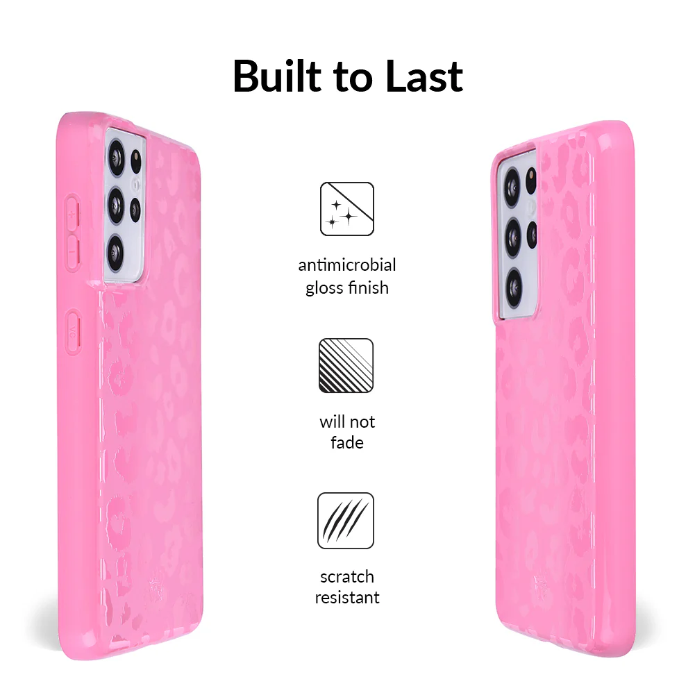 Hot Pink Leopard Samsung Case - Image 48