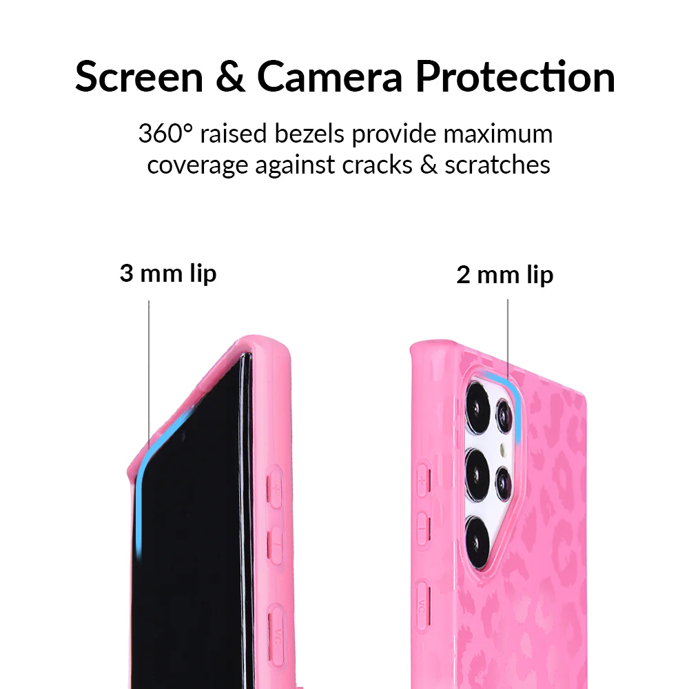 Hot Pink Leopard Samsung Case - Image 66
