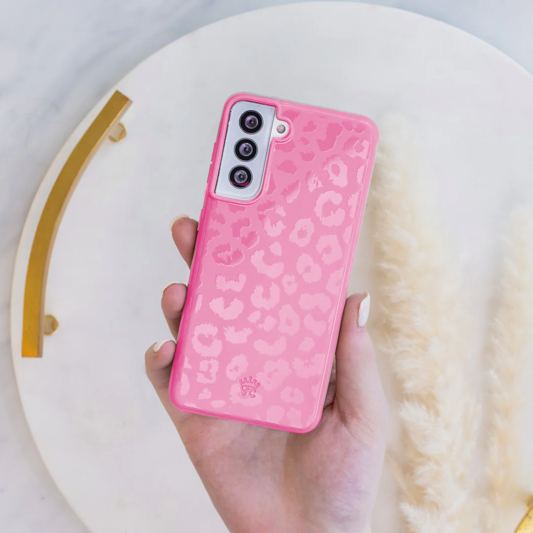 Hot Pink Leopard Samsung Case - Image 8