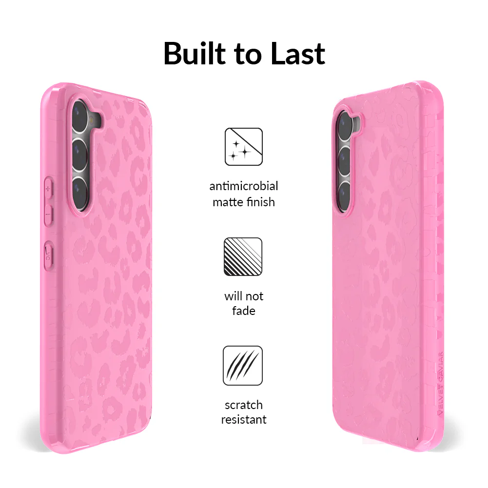 Hot Pink Leopard Samsung Case - Image 83