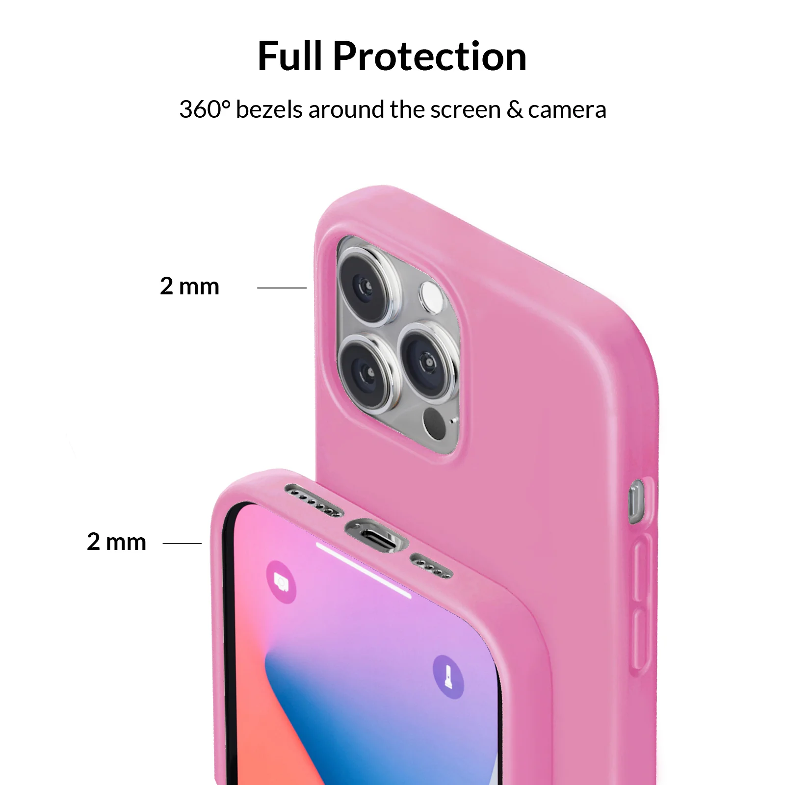 Silicone Hot Pink iPhone Case - Image 18