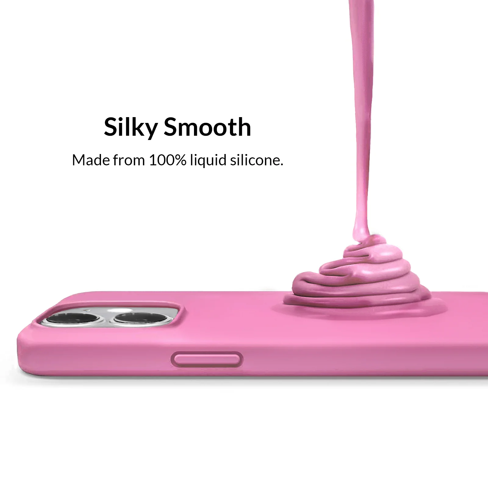 Silicone Hot Pink iPhone Case - Image 52