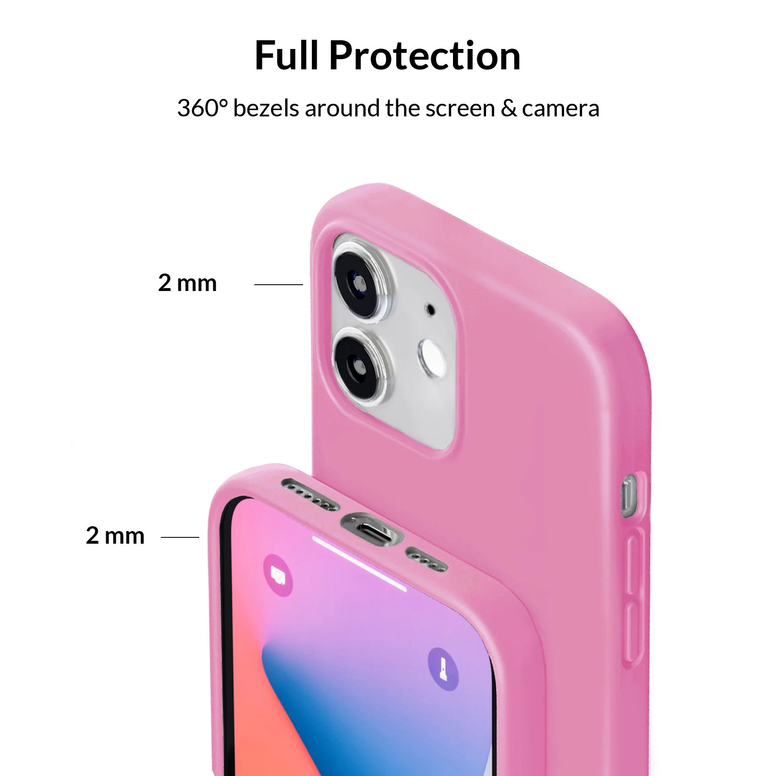 Silicone Hot Pink iPhone Case - Image 60