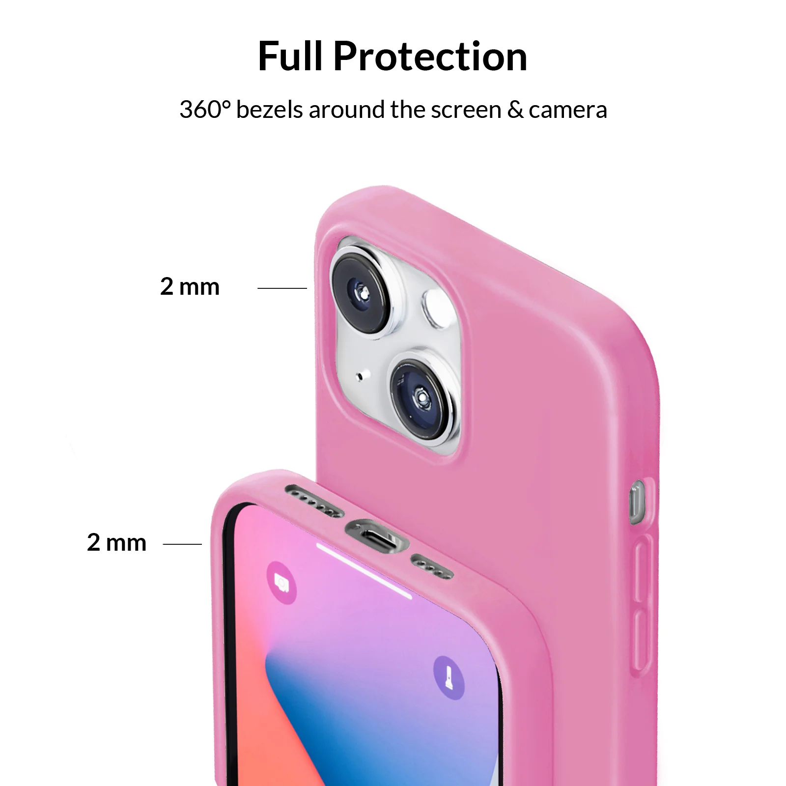 Silicone Hot Pink iPhone Case - Image 78