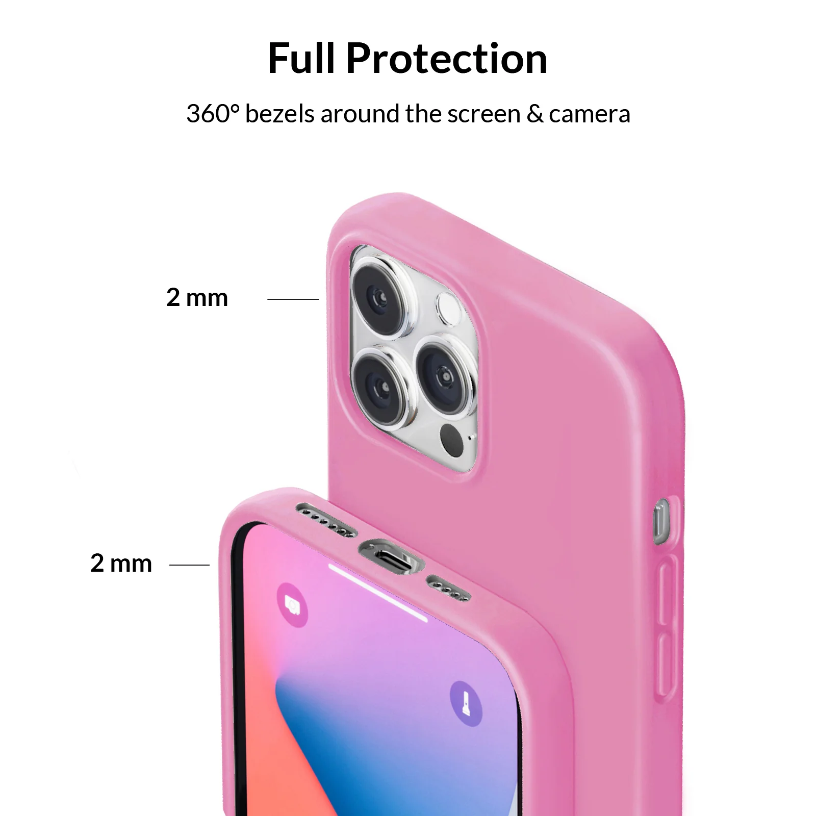 Silicone Hot Pink iPhone Case - Image 99