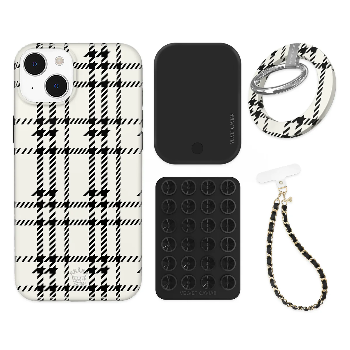 Houndstooth Sweater iPhone Bundle Set - Grip - Image 10