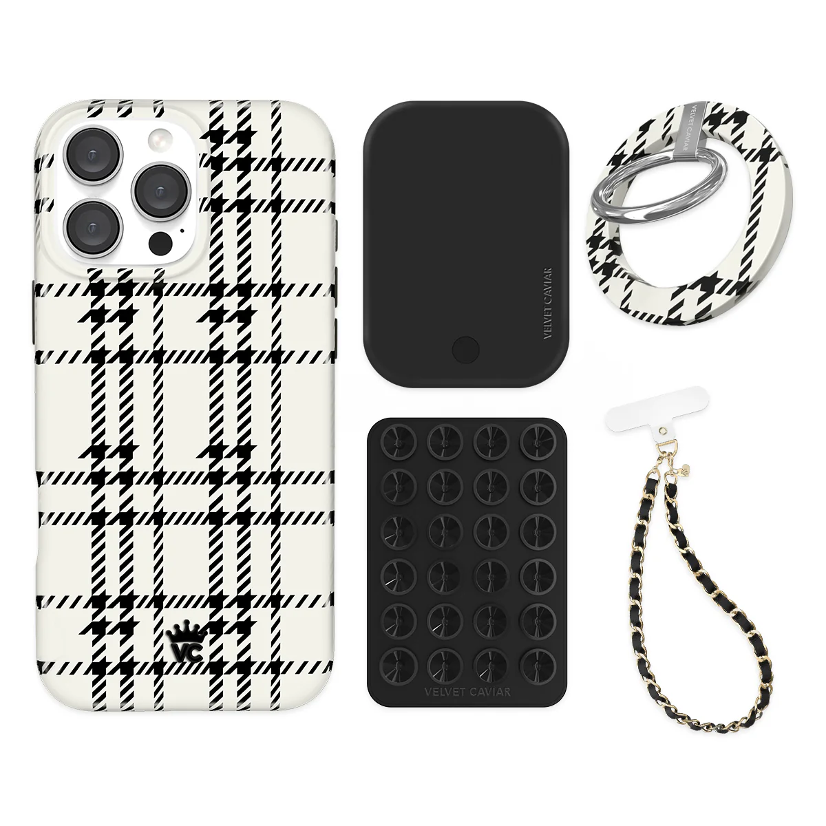 Houndstooth Sweater iPhone Bundle Set - Grip - Image 16