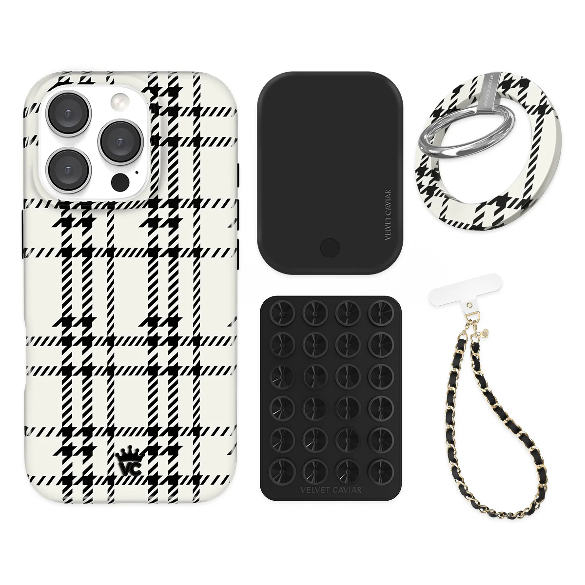 Houndstooth Sweater iPhone Bundle Set - Grip - Image 17