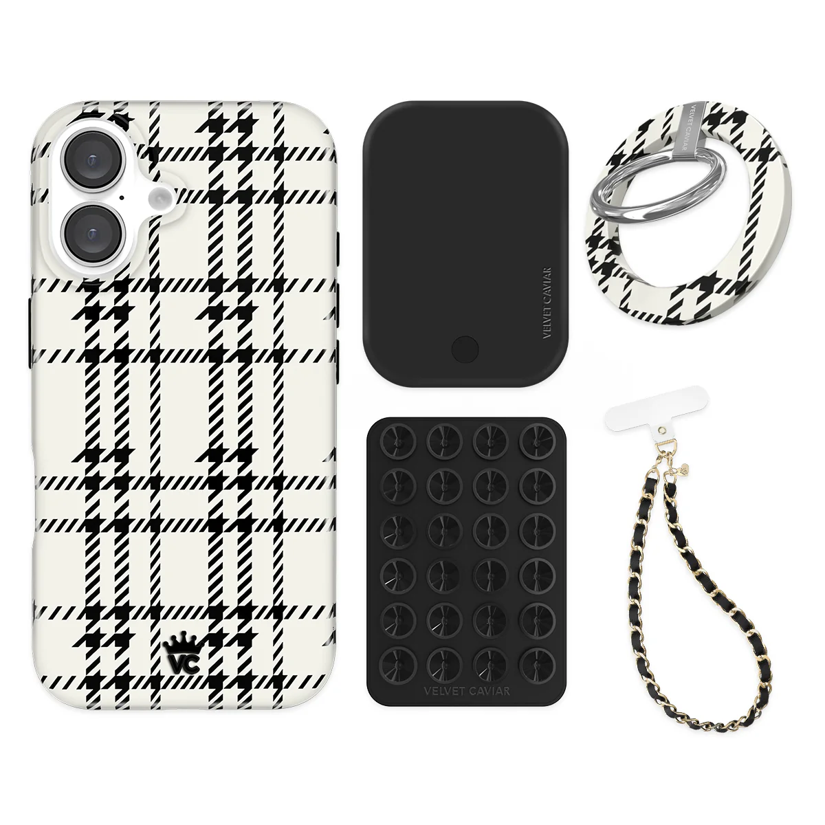 Houndstooth Sweater iPhone Bundle Set - Grip - Image 18