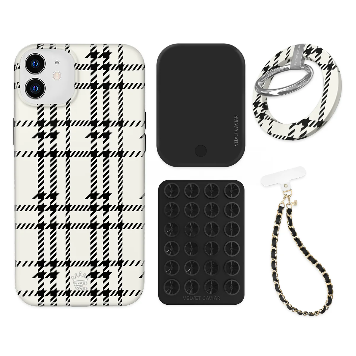 Houndstooth Sweater iPhone Bundle Set - Grip - Image 3