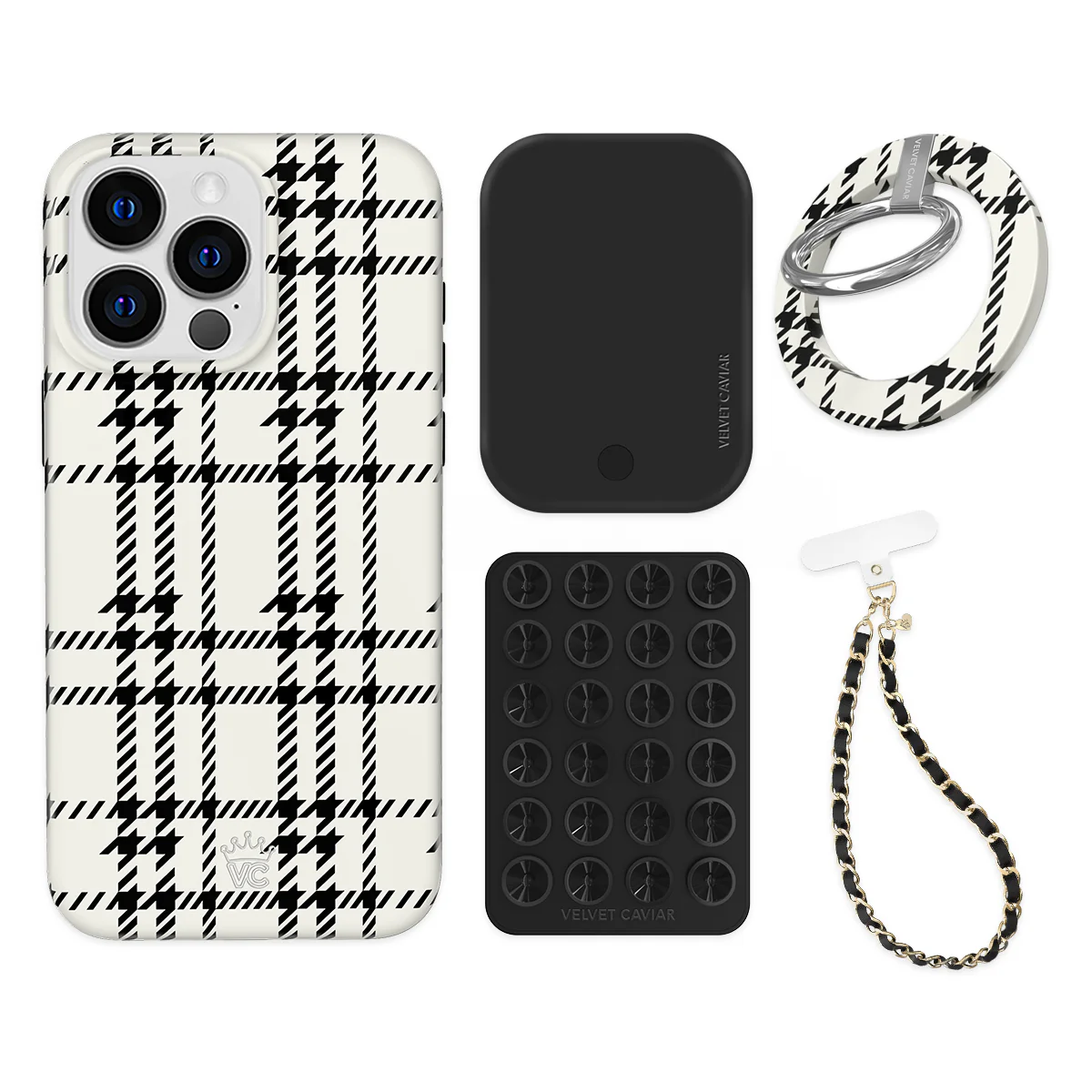 Houndstooth Sweater iPhone Bundle Set - Grip - Image 4