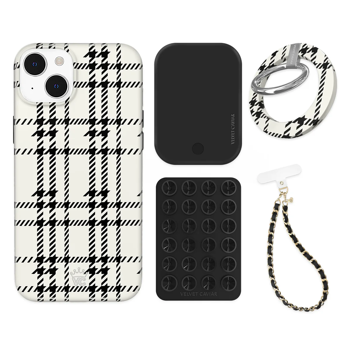 Houndstooth Sweater iPhone Bundle Set - Grip - Image 6