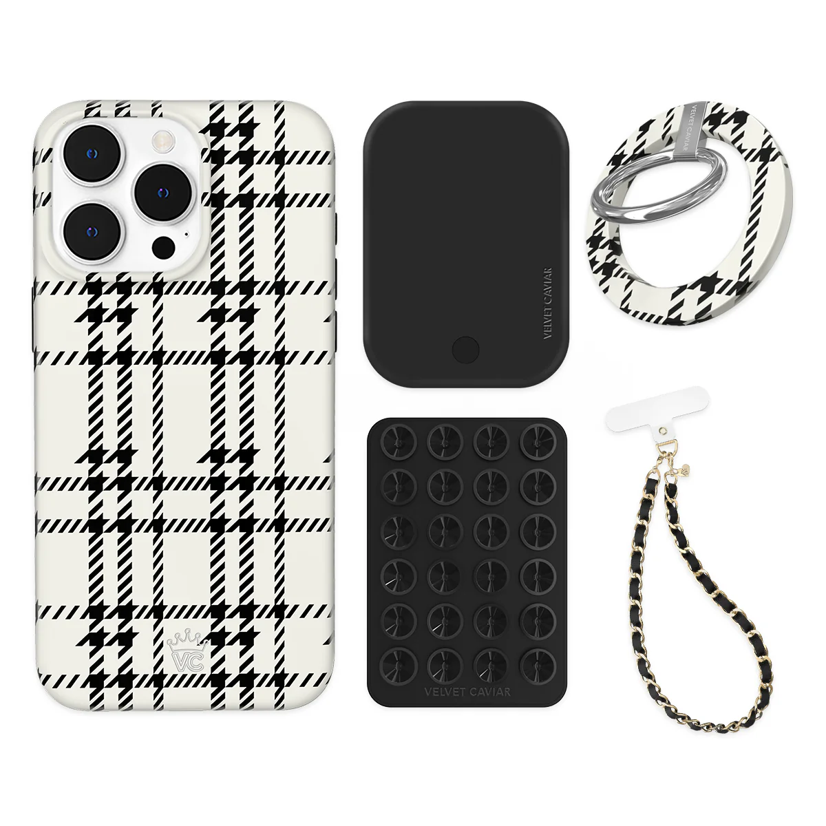 Houndstooth Sweater iPhone Bundle Set - Grip - Image 8