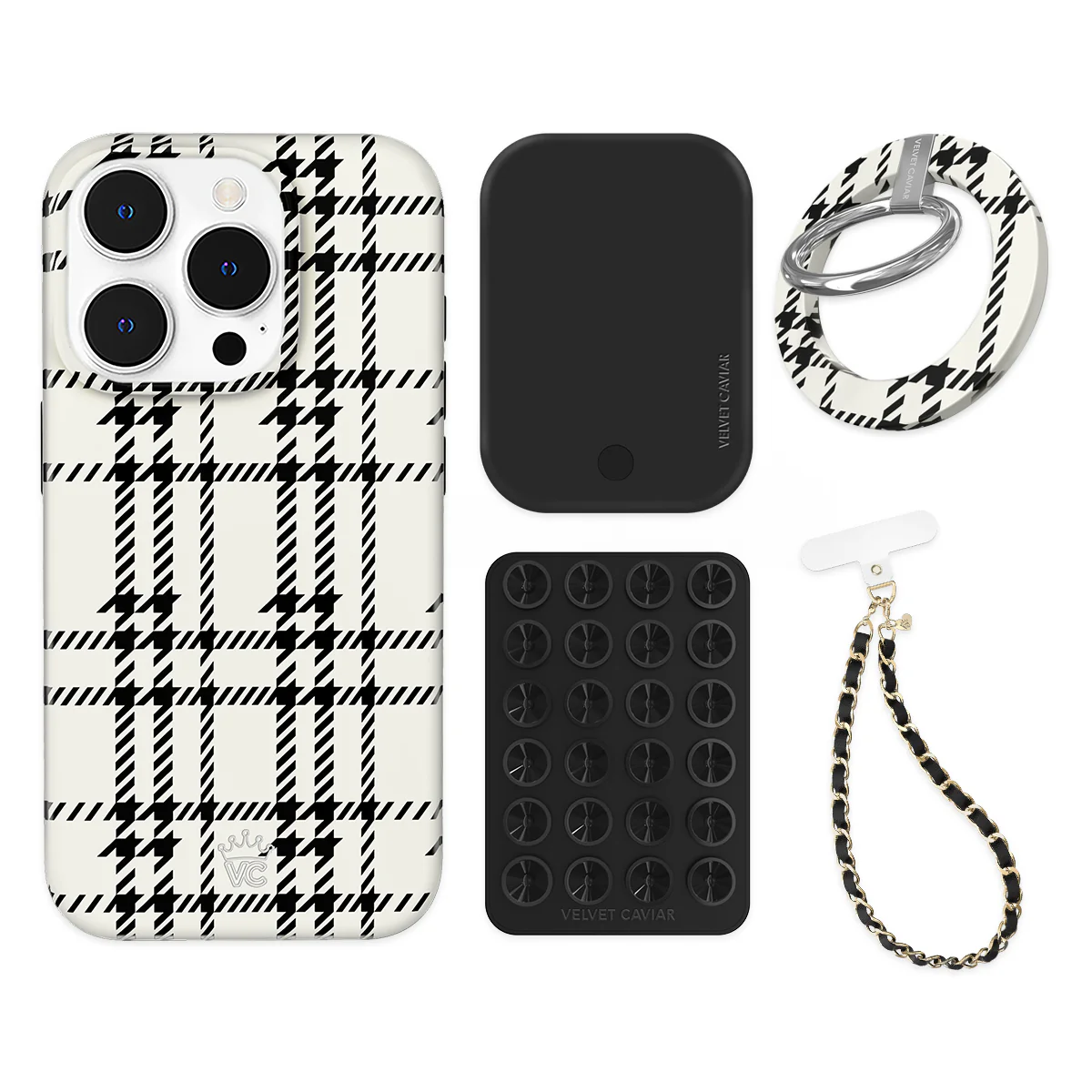 Houndstooth Sweater iPhone Bundle Set - Grip - Image 9