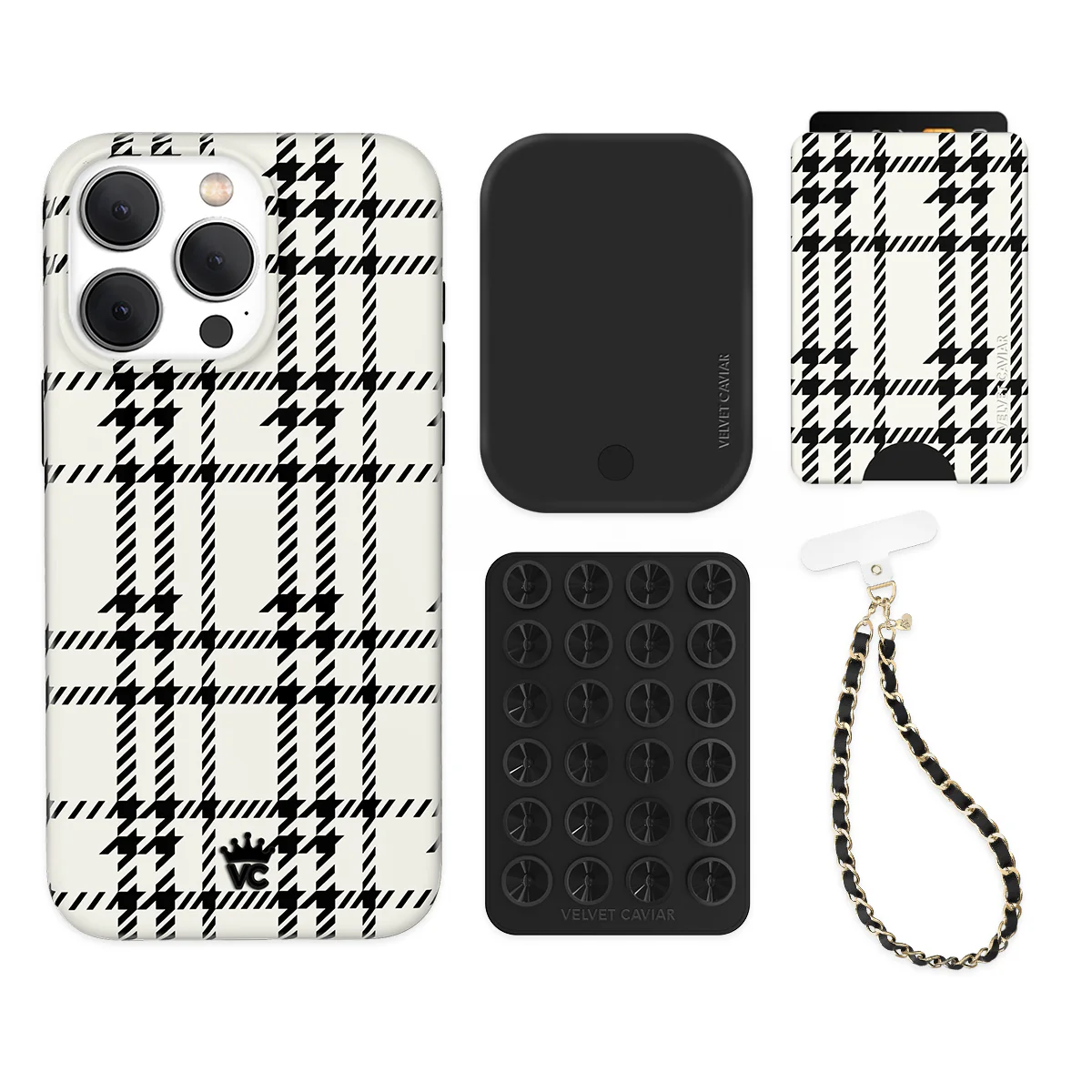 Houndstooth Sweater iPhone Bundle Set - Wallet - Image 12