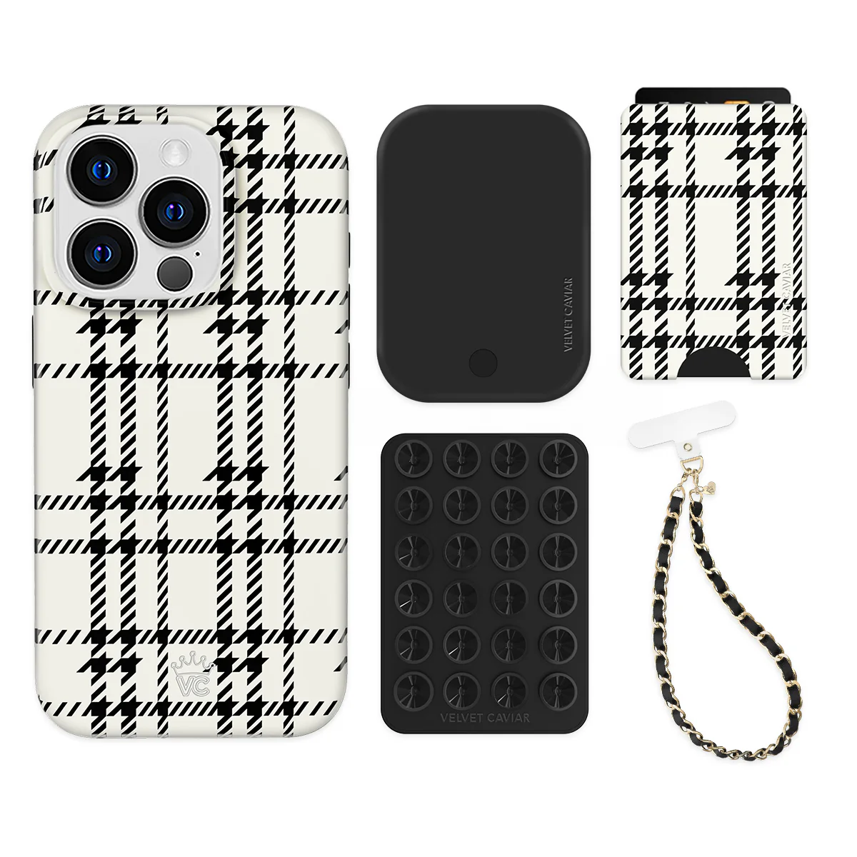 Houndstooth Sweater iPhone Bundle Set - Wallet - Image 2