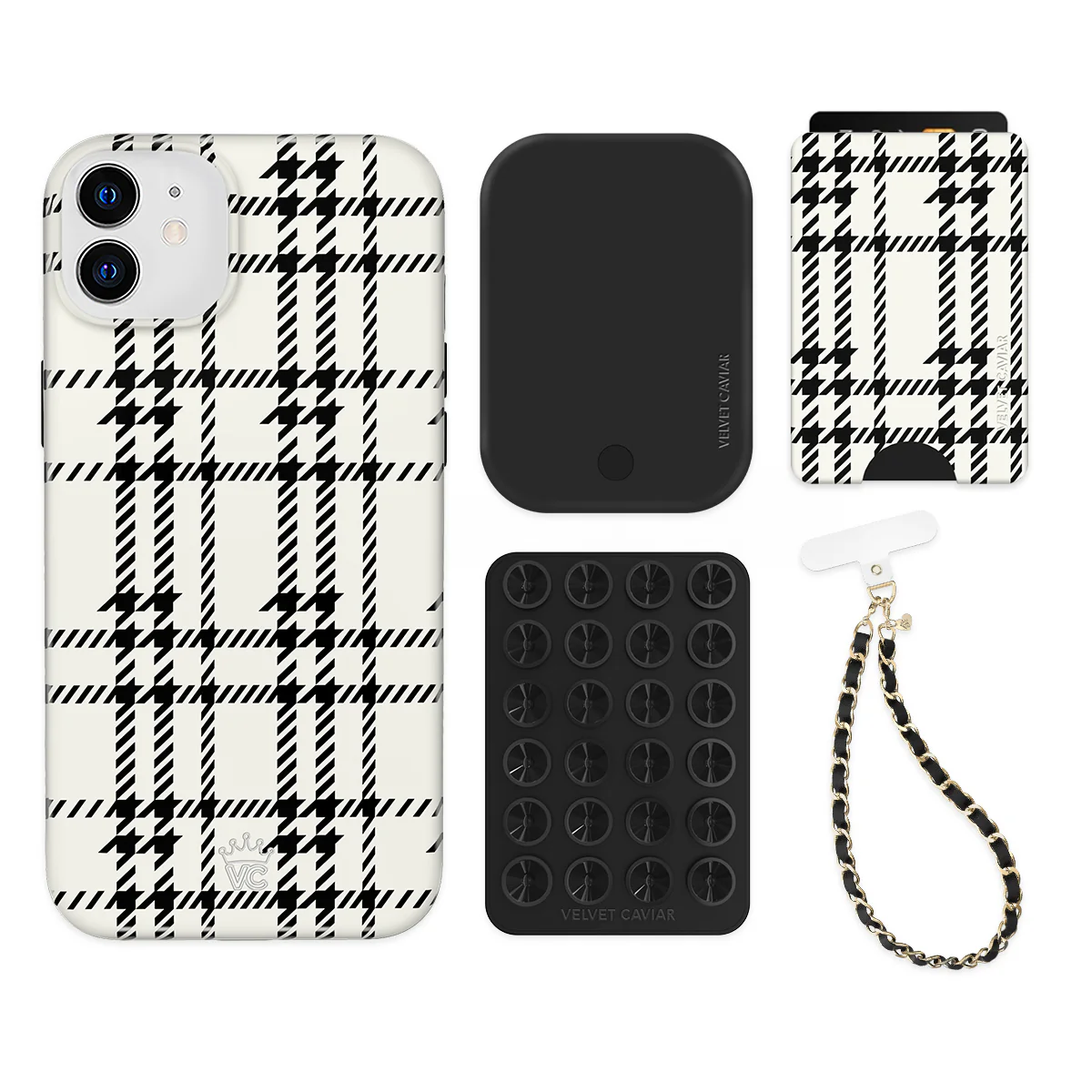 Houndstooth Sweater iPhone Bundle Set - Wallet - Image 3