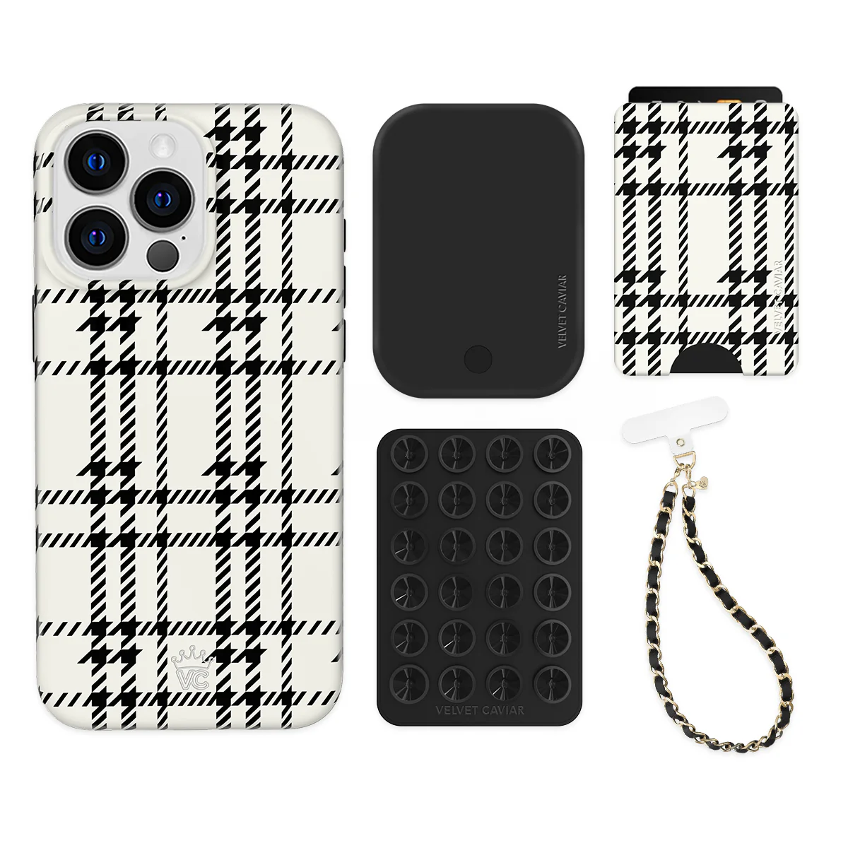 Houndstooth Sweater iPhone Bundle Set - Wallet - Image 4