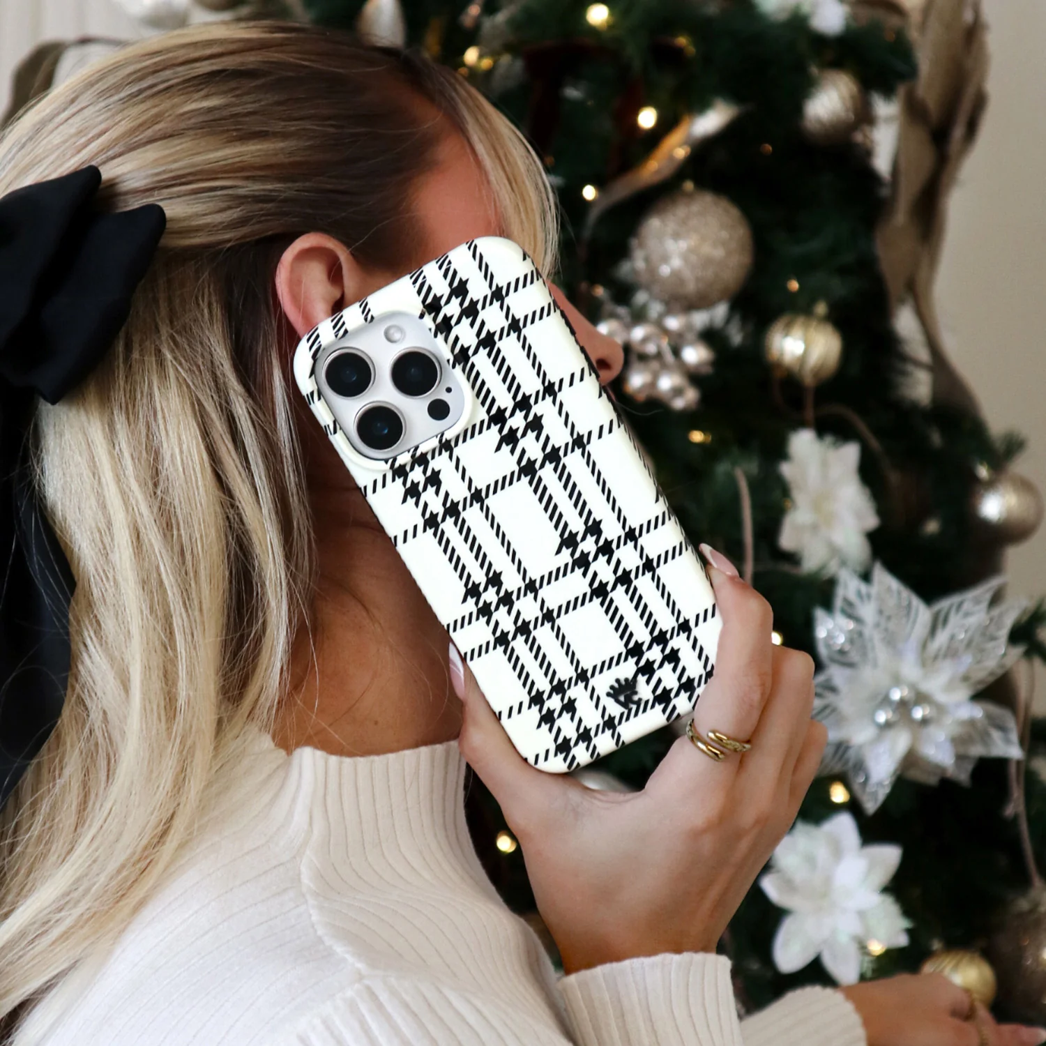 Houndstooth Sweater iPhone Case - Image 50