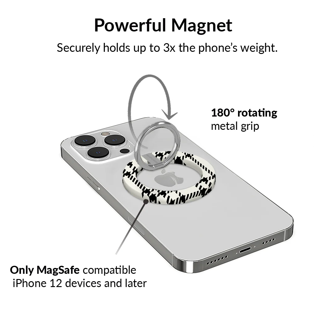 Houndstooth Sweater MagSafe Grip Ring - Image 3