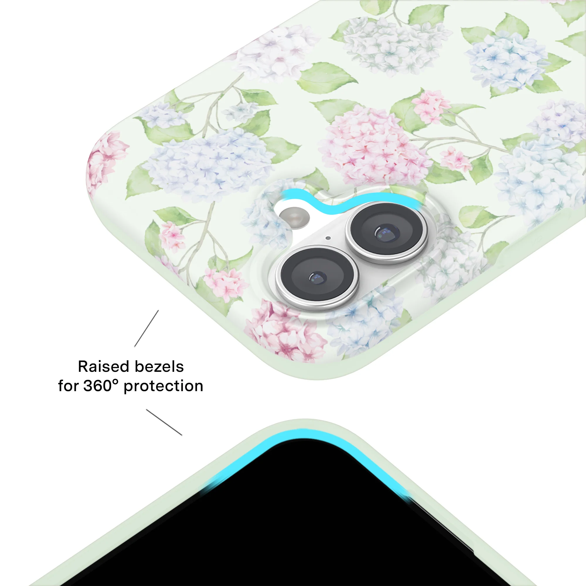 Hydrangea Floral iPhone Case - Image 93