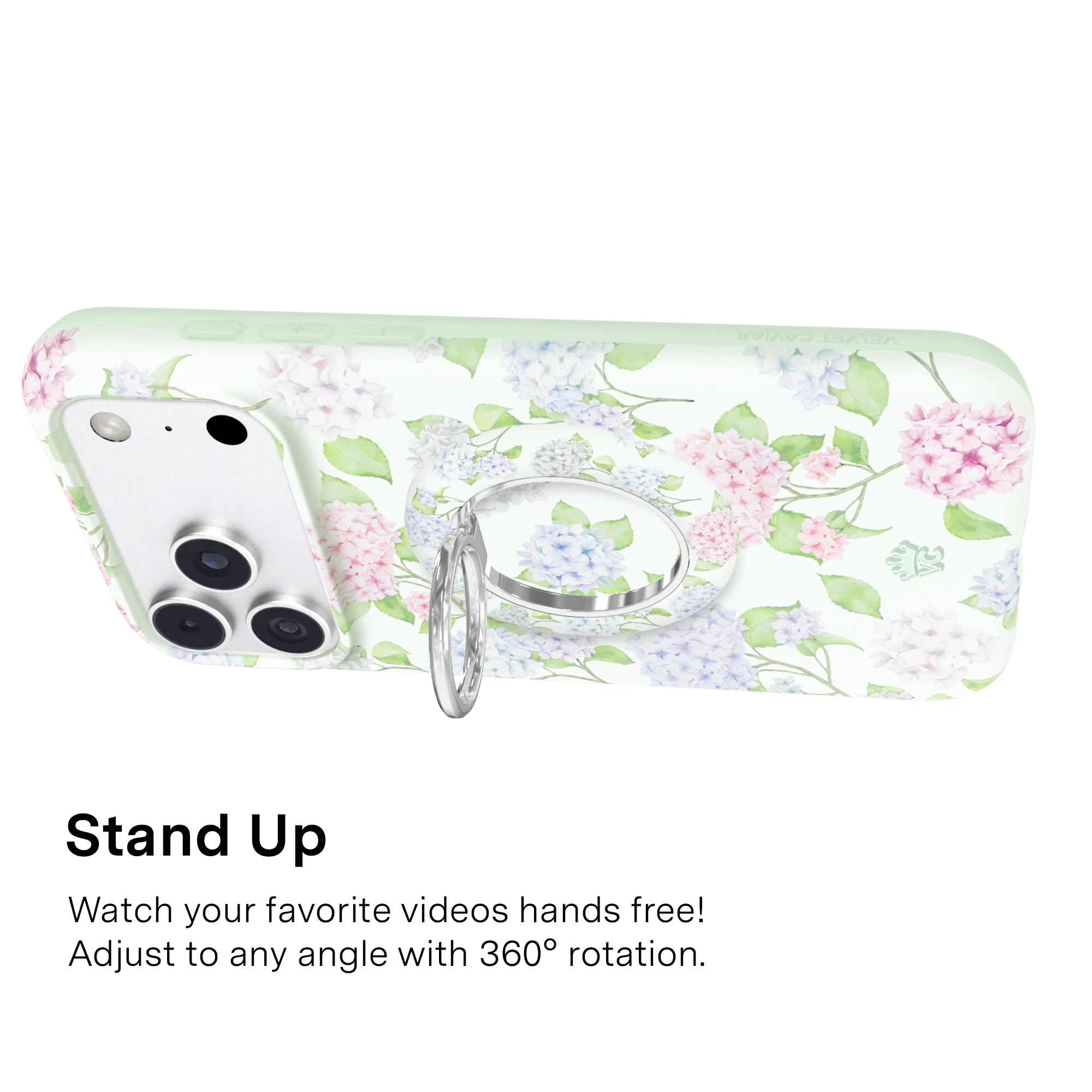 Hydrangea Floral MagSafe Grip Ring - Image 4