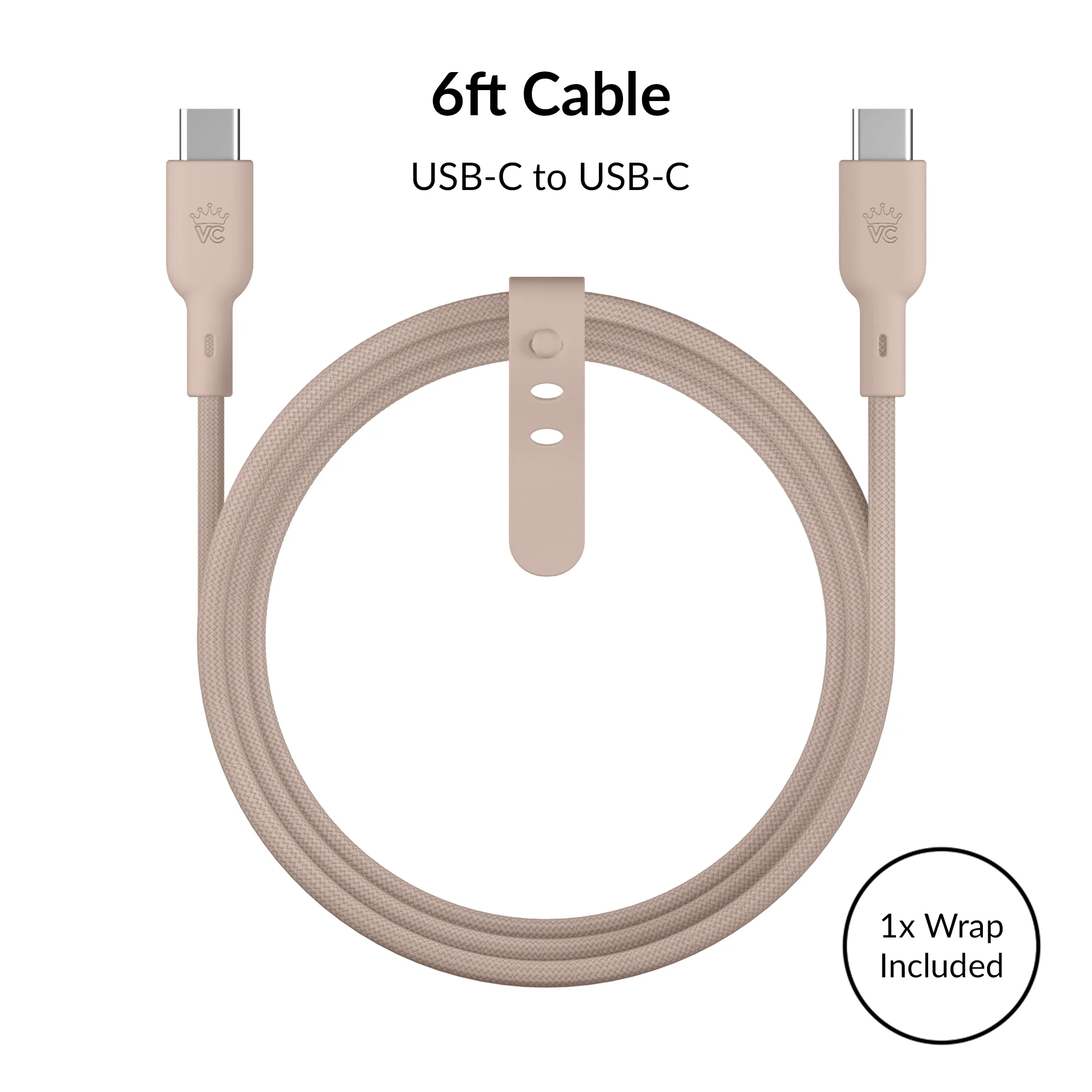 Iced Chai Fast Charging Set, Dual Port Wall Adapter + 6ft USB-C Cable - Image 5