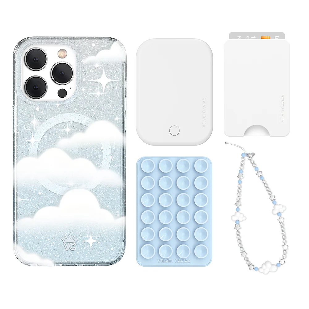 In The Clouds Stardust iPhone Bundle Set - Wallet - Image 15