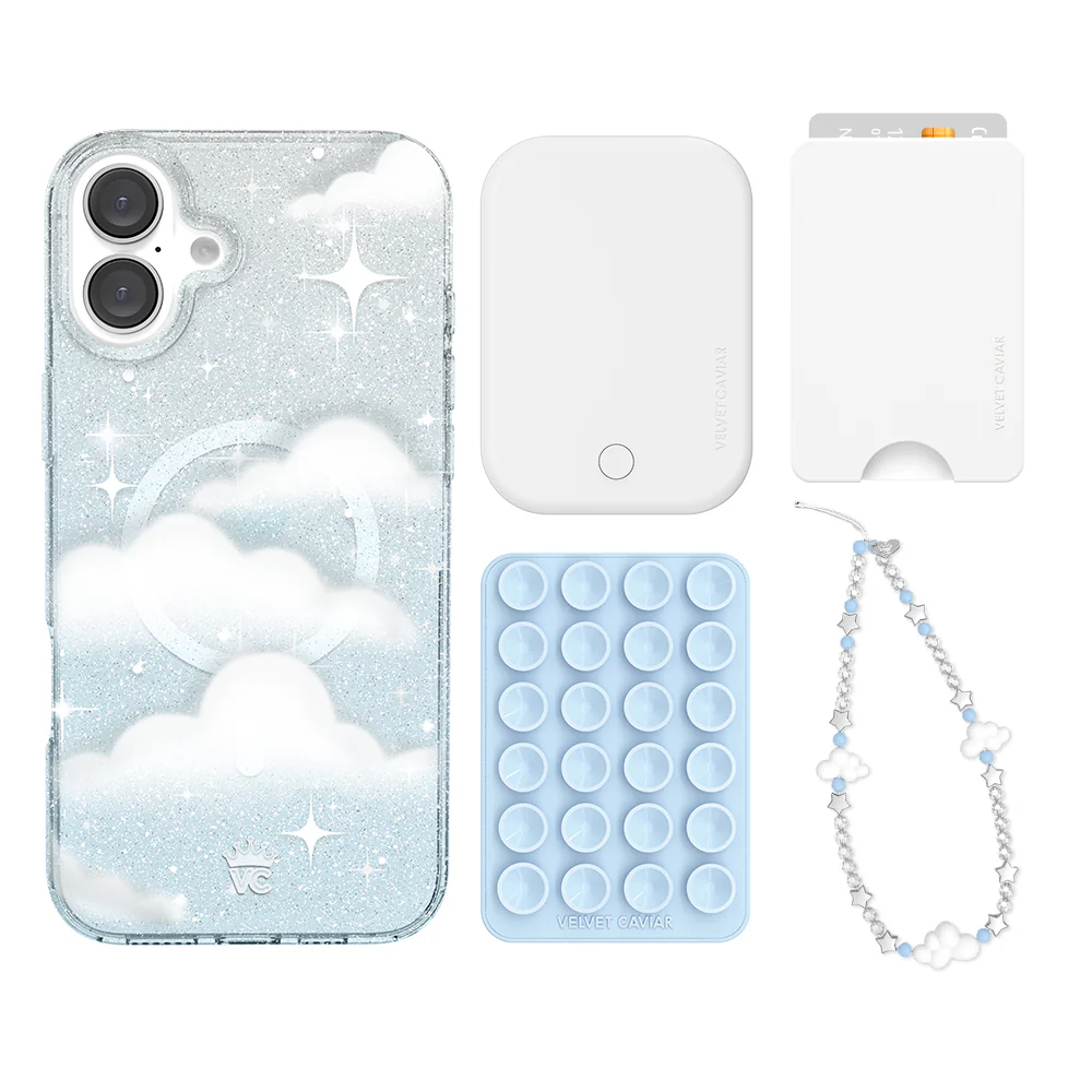 In The Clouds Stardust iPhone Bundle Set - Wallet - Image 17