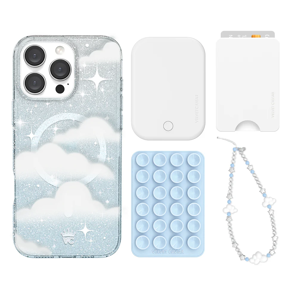 In The Clouds Stardust iPhone Bundle Set - Wallet - Image 18